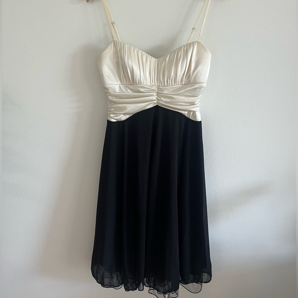 Y2K Ruby Rox Black and Cream Dress Size Small EUC
